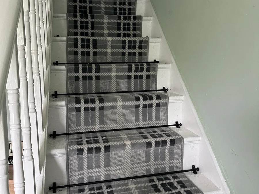 Stair runner with stair rods in Scarborough